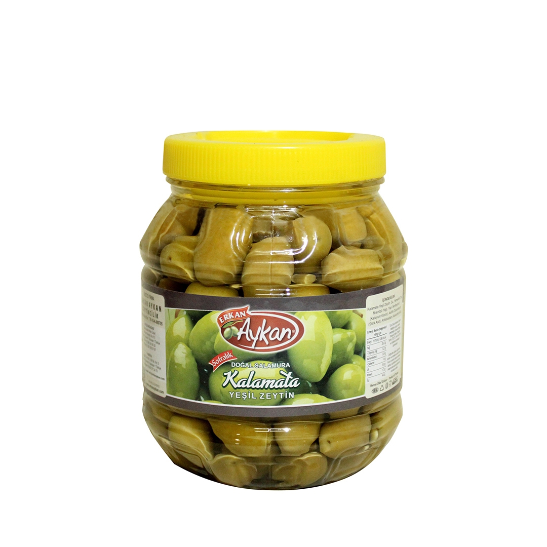 Kalamata Yeşil Zeytin 1 lik Pet 121-140 (5XL) Net: 900 g