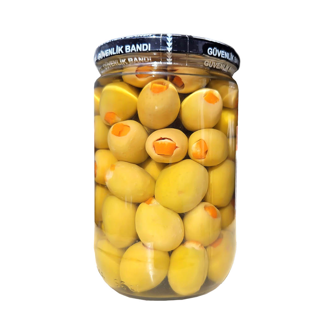 Portakal%20Kabuğu%20Dolgulu%20Yeşil%20Zeytin%20660%20cc%20Cam%20Net:%20400%20g