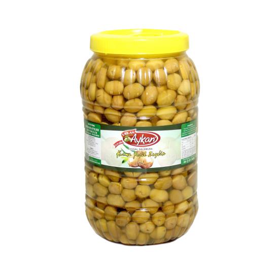 Edremit Kırma Yeşil Zeytin 3 lük Pet 291-320 (S) Net: 2200 g