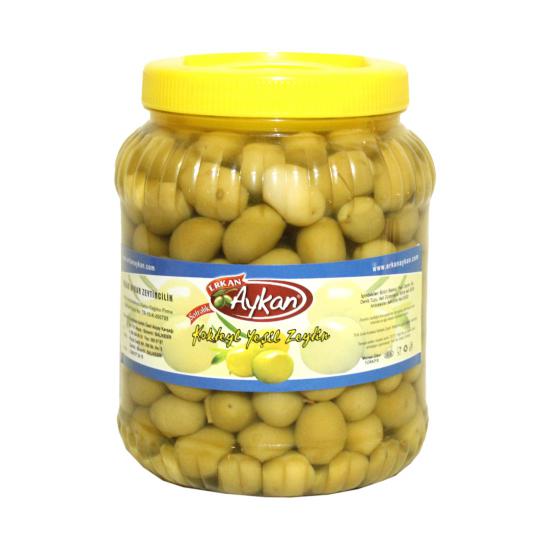 Kokteyl Kırma Yeşil Zeytin 2 lik Pet 161-180 (3XL) Net: 1350 g