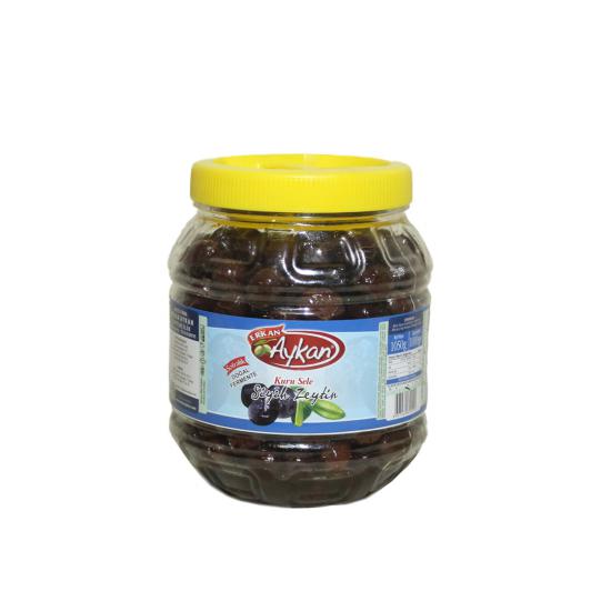 Edremit Kuru Sele Siyah Zeytin 1 lik Pet 261-290 (M) Net: 1000 g