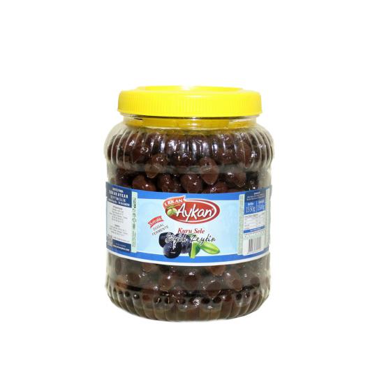 Edremit Kuru Sele Siyah Zeytin 2 lik Pet 261-290 (M) Net: 1500 g