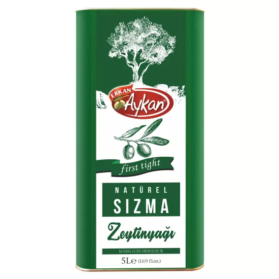 Yeni hasat Filtreli Natürel Sızma Zeytinyağı 5 L Teneke