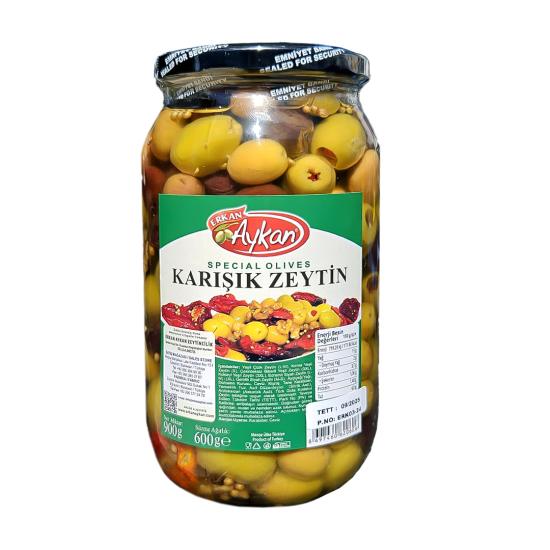 Spesiyal Karışık Zeytin 900 cc Cam Net: 600 g