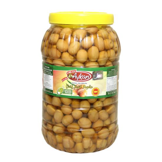 Edremit Yeşil Çizik Zeytin 3 lük Pet 261-290 (M) Net: 2200 g