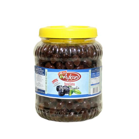 Edremit Yuvarlama Siyah Zeytin 2 lik Pet 261-290 (M) Net: 1500 g