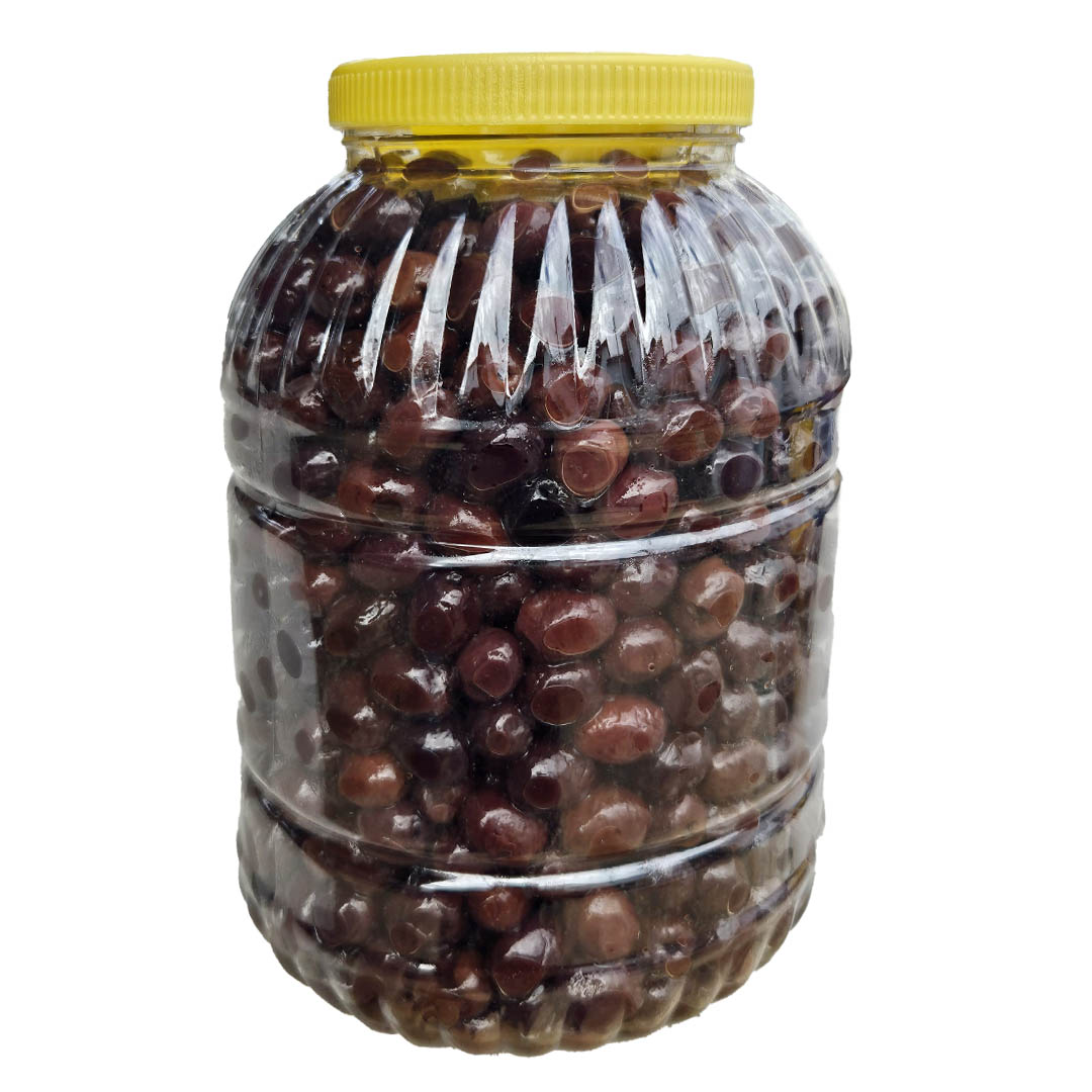 Edremit Yuvarlama Siyah Zeytin 5 Kg Pet 201-230 (XL) Net: 3800 g