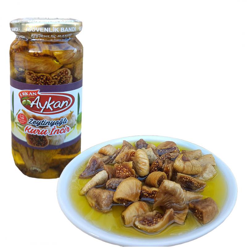 Zeytinyağlı Kuru İncir 235 g Cam Şişe Net: 150 g
